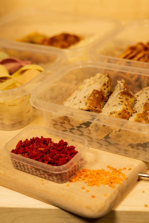 Lebensmittelbehälter Kunststoff, mit luftdichten 5 Stück - AllBags