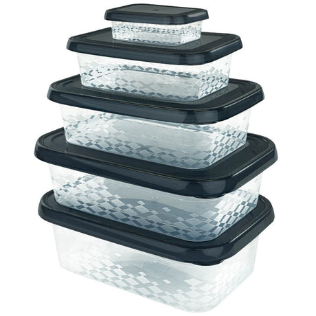 Lebensmittelbehälter Kunststoff, mit luftdichten 5 Stück