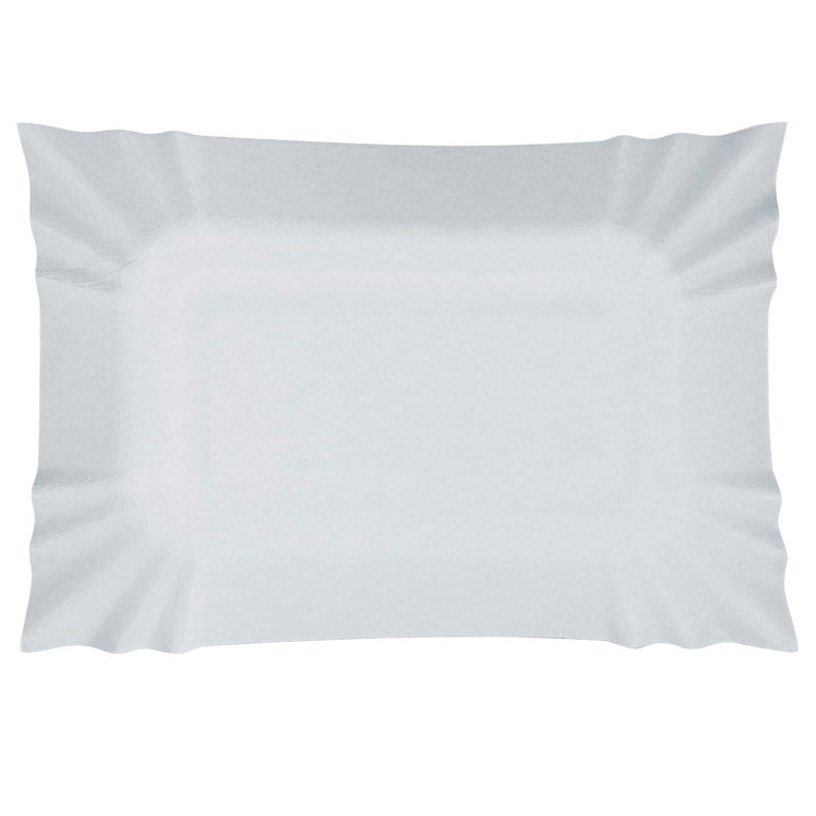 Papiertablett Weiß 14x20cm 100 Stück