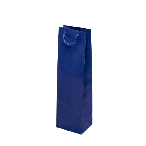 Papiertüte eco prestige 11+9x40cm Marineblau - AllBags
