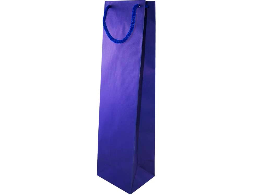 Papiertüte eco prestige 11+9x40cm Marineblau - AllBags