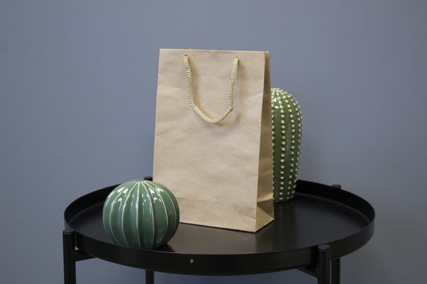 Papiertüte eco prestige 17+7x25cm Braun - AllBags