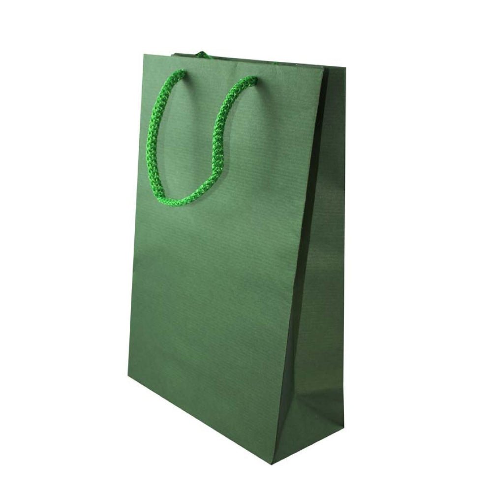 Papiertüte ECO Prestige 170x70x250mm Dunkelgrün