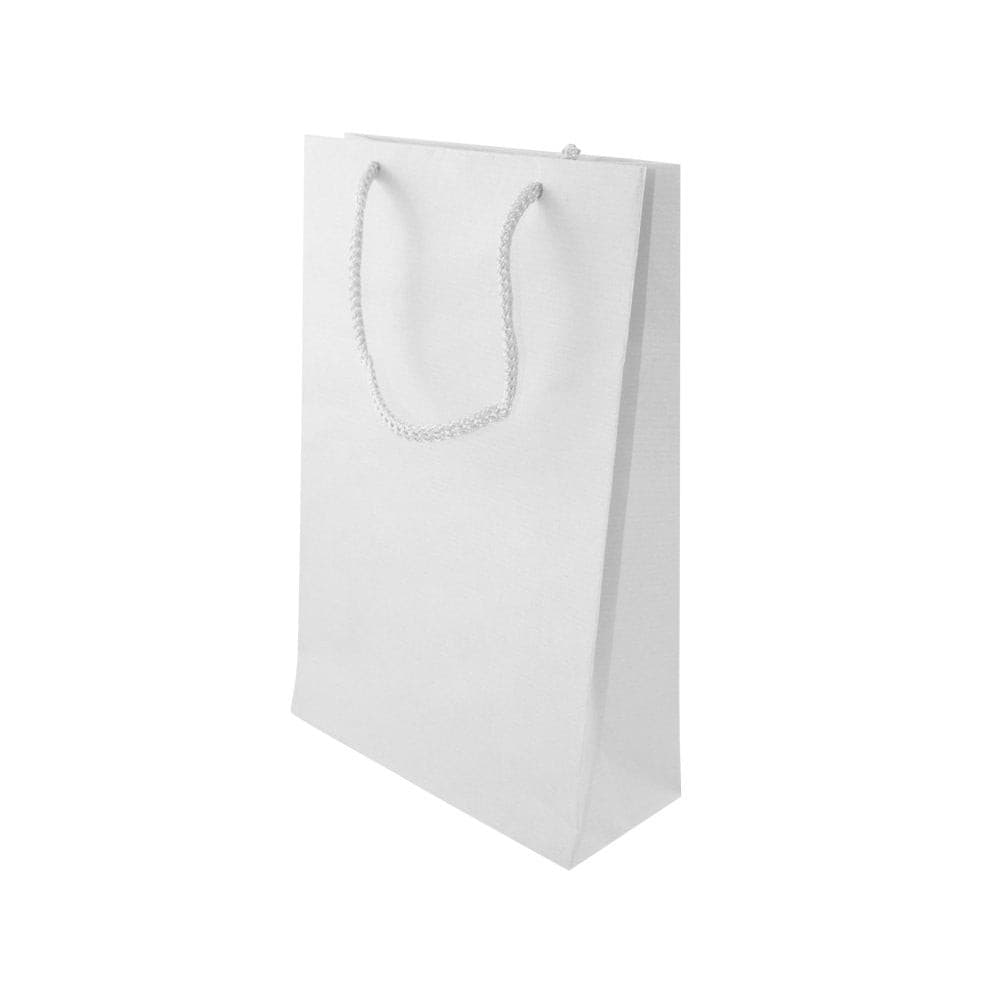 Papiertüte eco prestige 17+7x25cm Weiß - AllBags