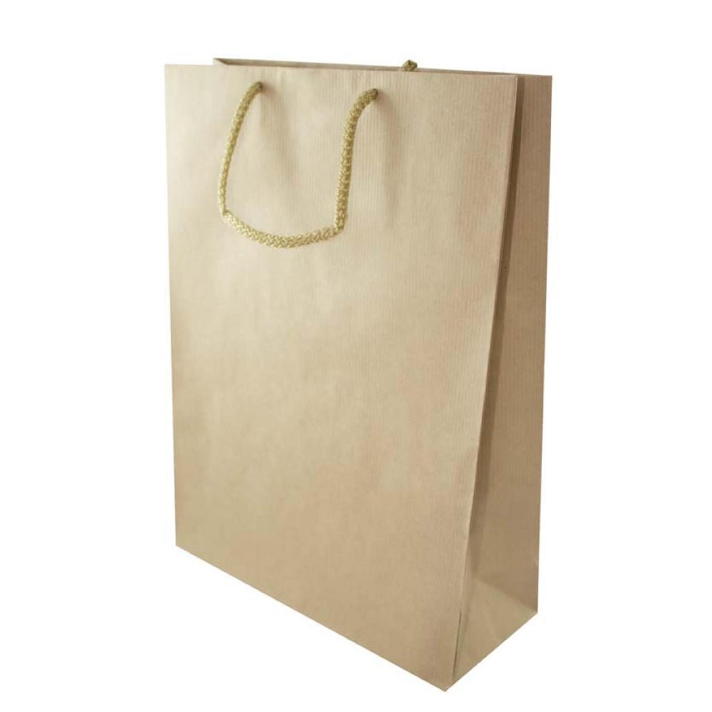 Papiertüte eco prestige 24+9x32cm Braun - AllBags