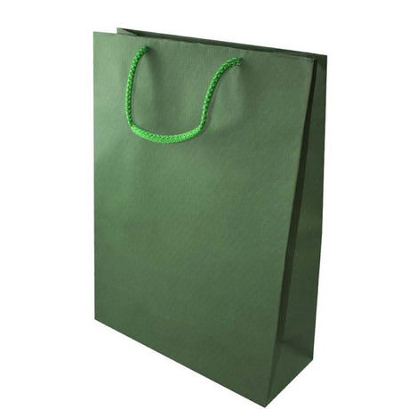 Papiertüte ECO Prestige 240x90x320mm Dunkelgrün