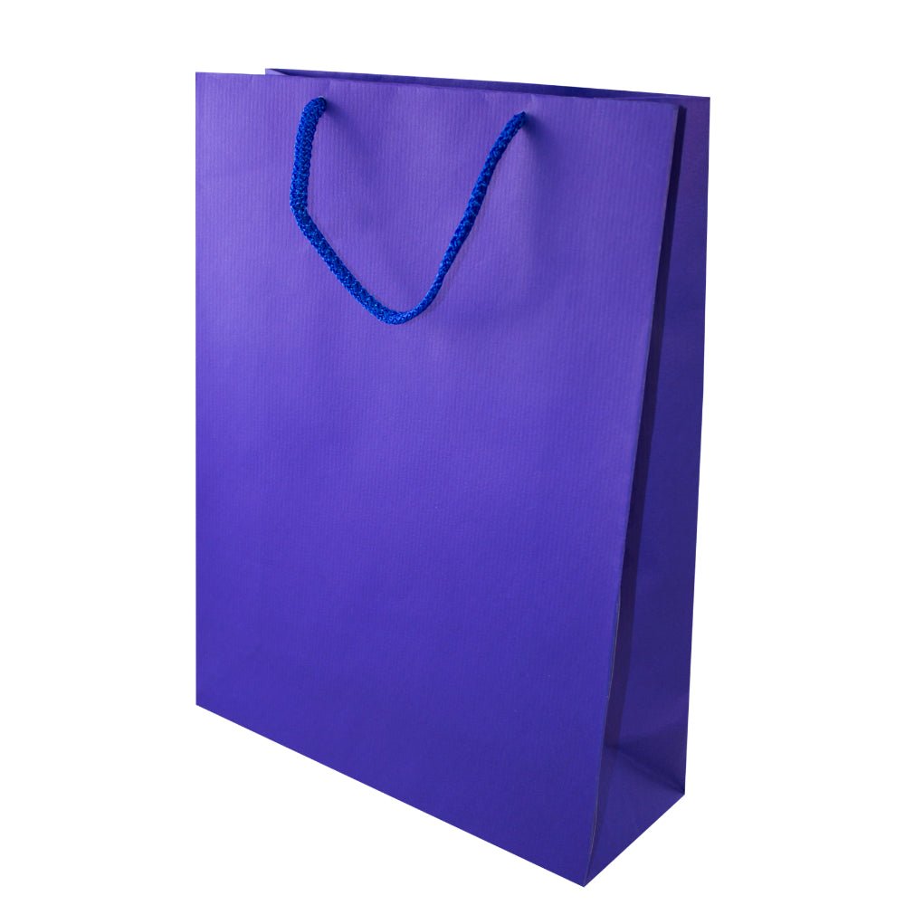 Papiertüte eco prestige 24+9x32cm Marineblau - AllBags