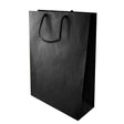 Papiertüte ECO Prestige 240x90x320mm Schwarz