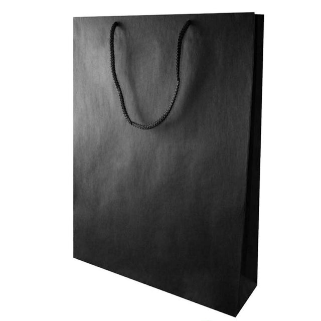 Papiertüte ECO Prestige 300x100x400mm Schwarz