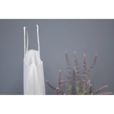 Papiertüte mit gedrehtem Griff - 350x180x440mm Weiß