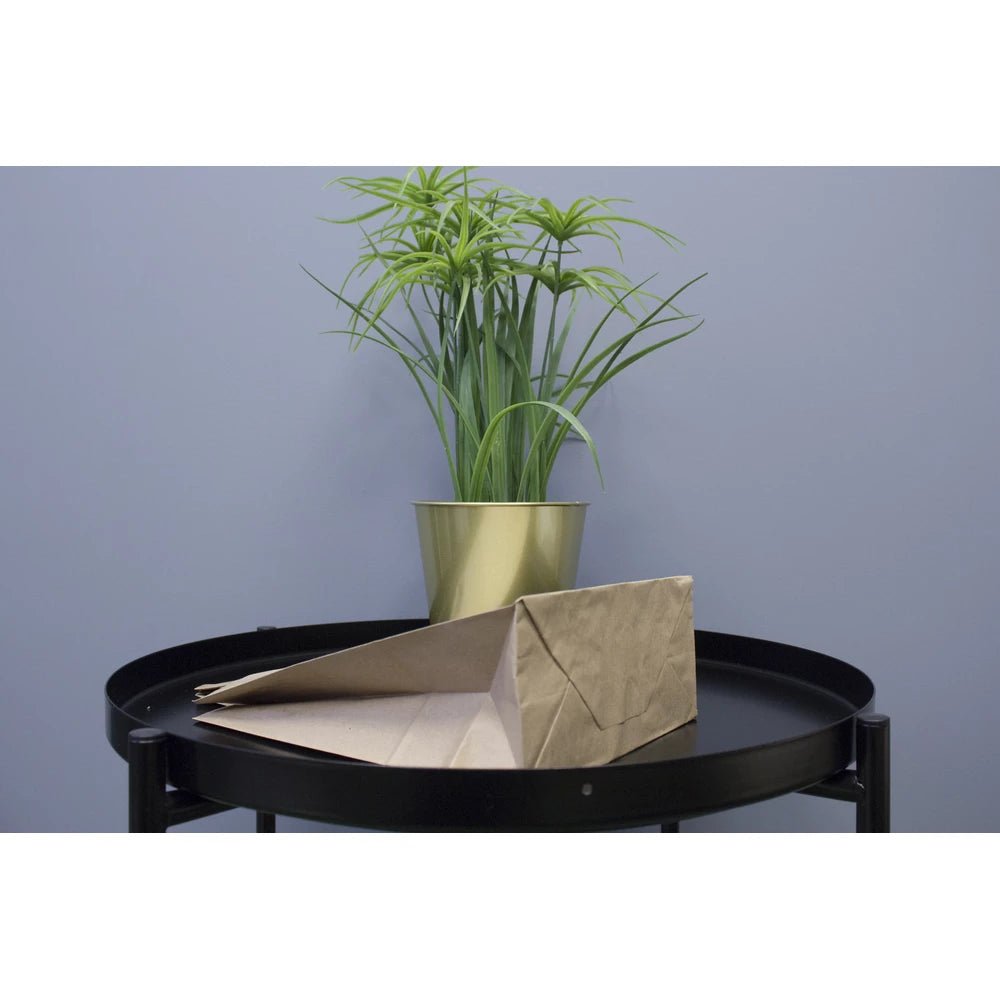 Papiertüte mit flachem Griff 220x110x245mm Braun