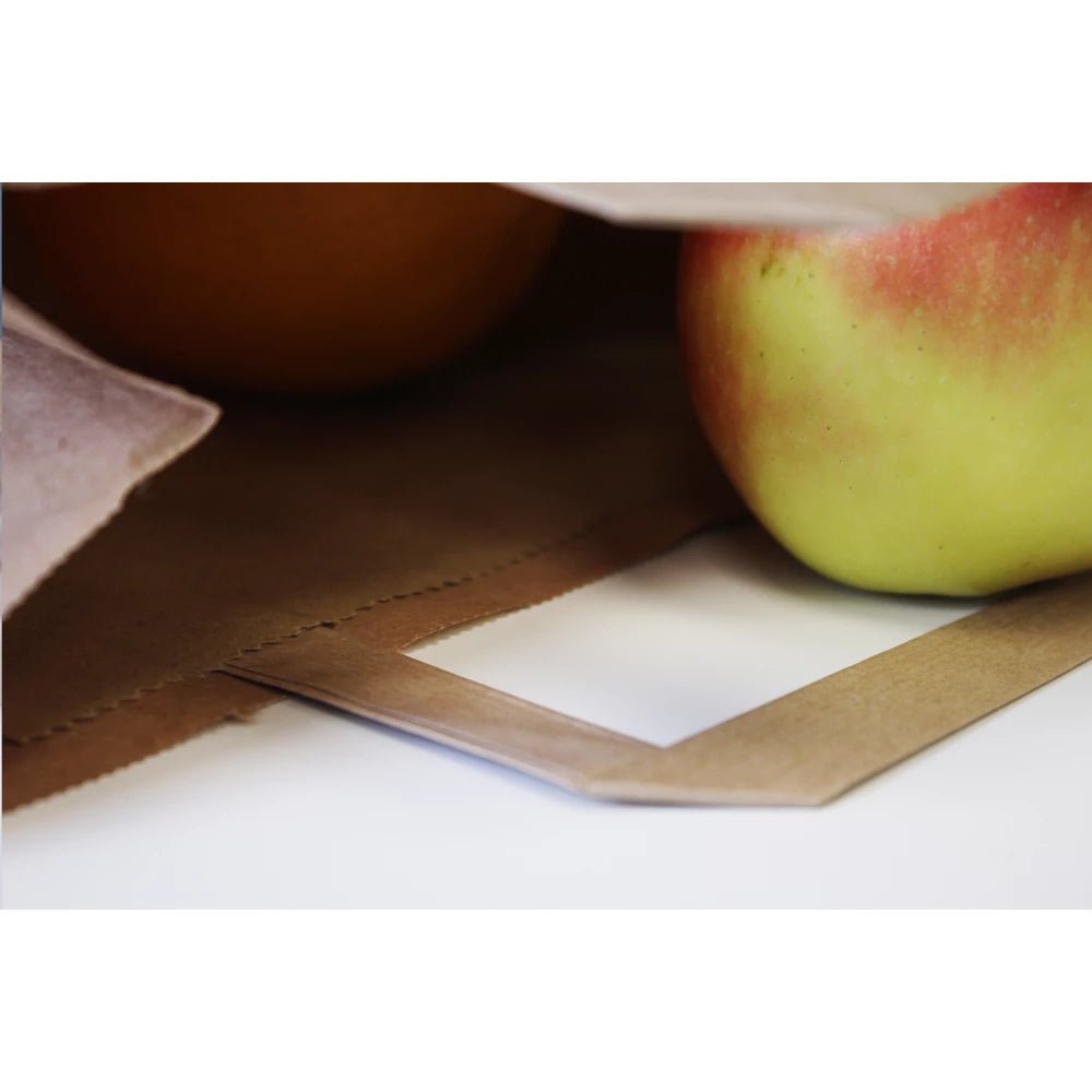 Papiertüten 32+14x42cm mit flachem Griff - Braun - AllBags