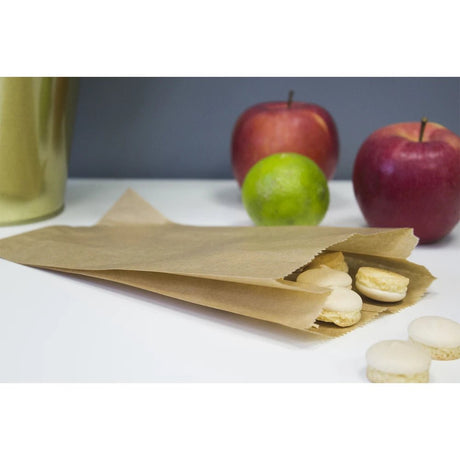 Papiertüten ohne Griff 120x210mm Braun 1000 Stück