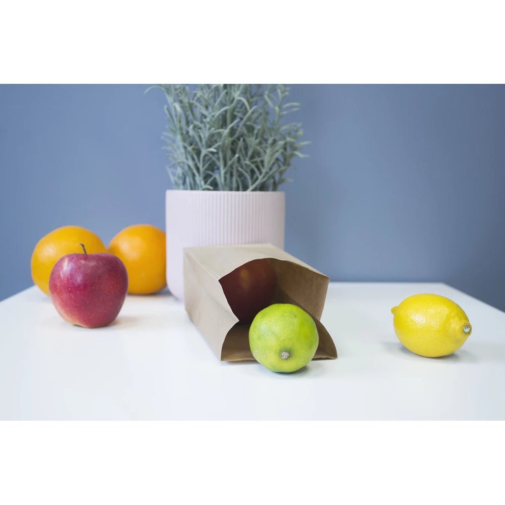 Papiertüten ohne Griff - Braune - 12+9,5x32,5cm - 1000 Stück - AllBags