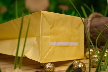 Papiertüten ohne Griff Gelb 100x70x280mm 1 Stück