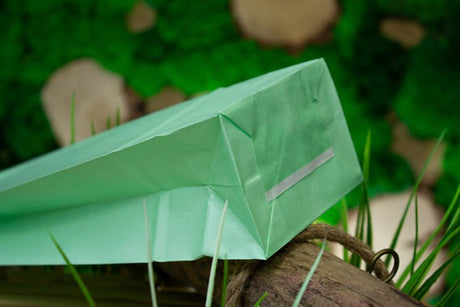 Papiertüten ohne Griff Grün 100x70x280mm