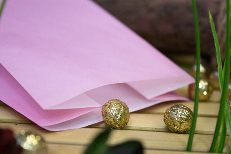 Papiertüten ohne Griff Rosa 100x70x280mm