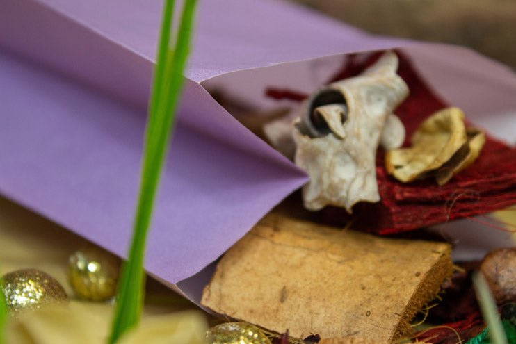 Papiertüten ohne Griff Violett 100x70x280mm 1 Stück