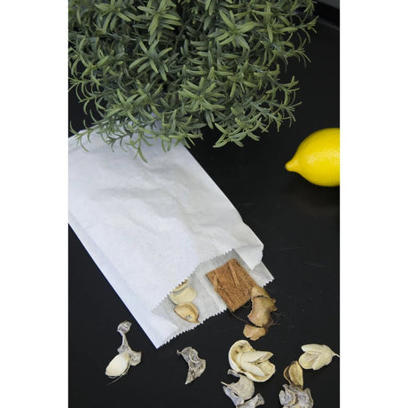 Papiertüten ohne Griff 120x210mm Weiß 1000 Stück