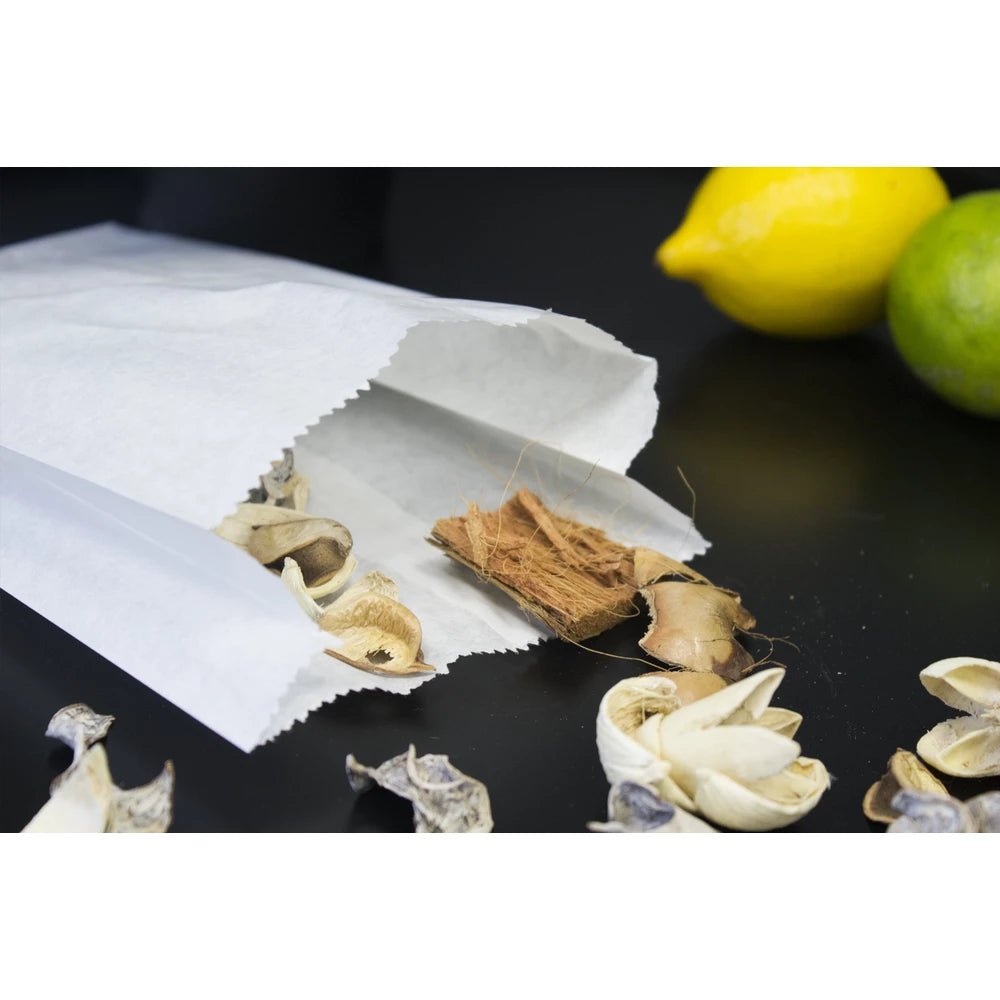 Gefaltete Papiertüte 150x290 mm Weiß – 1000 Stück