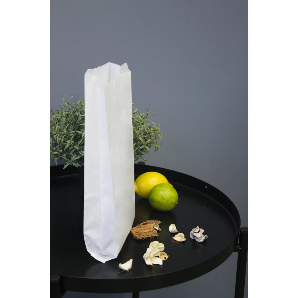Papiertüten ohne Griff - Weiß - 18x34cm - 1000 Stück - AllBags
