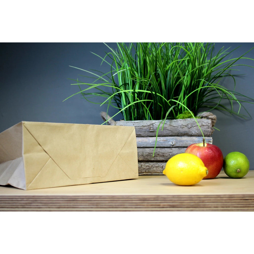Papiertüte mit gedrehtem Griff 300x170x425mm Braun