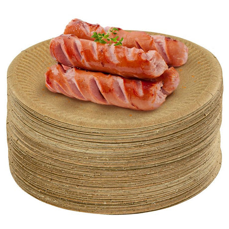 Pappteller Braun 18cm 100 Stück