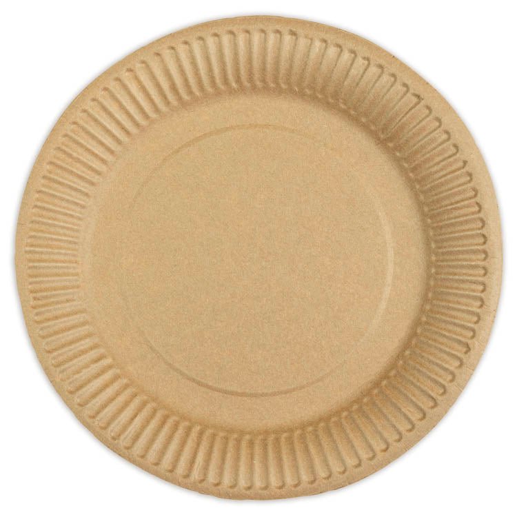 Pappteller Braun 23cm 100 Stück