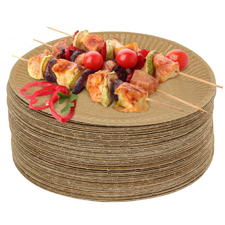 Pappteller Braun 23cm 100 Stück