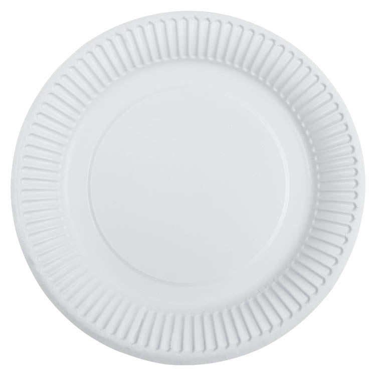Pappteller Weiß 23cm 100 Stück