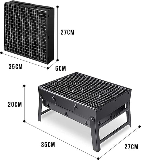Tragbarer Campinggrill aus Stahl für Outdoor und Reisen