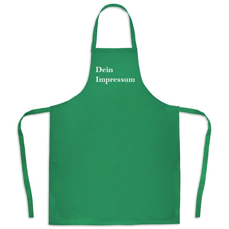 Selbstbedruckte Baumwollschürze Grüne