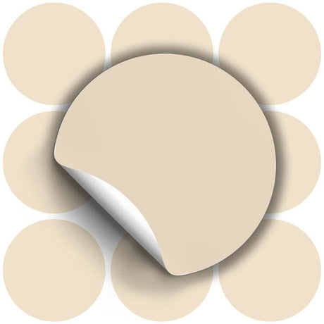 Selbstklebende dekorative Aufkleber Ecru 10 Stück