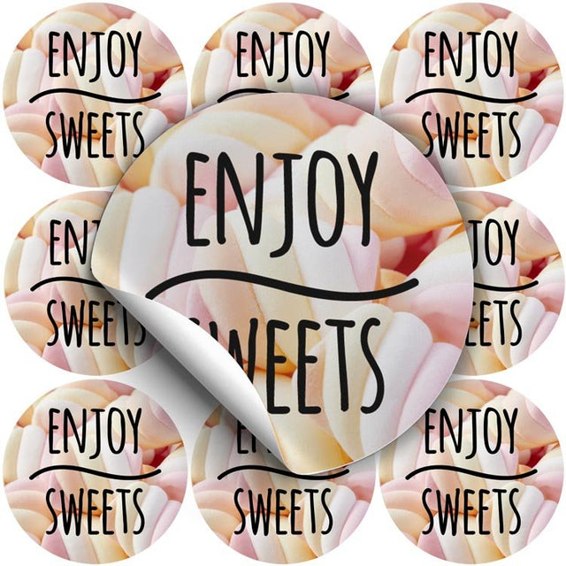 Selbstklebende dekorative Aufkleber Enjoy Sweets Schäumt 10 Stück