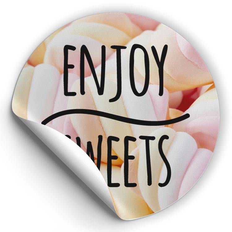 Selbstklebende dekorative Aufkleber Enjoy Sweets Schäumt 10 Stück