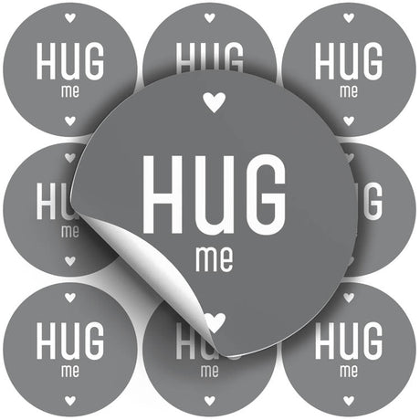 Selbstklebende dekorative Aufkleber Hug me 10 Stück eko