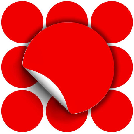 Selbstklebende dekorative Aufkleber Rot 10 Stück