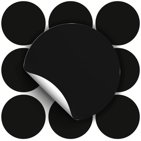 Selbstklebende dekorative Aufkleber Schwarz 10 Stück