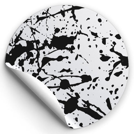 Selbstklebende dekorative Aufkleber Schwarz und weiß 10 Stück