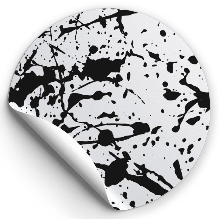 Selbstklebende dekorative Aufkleber Schwarz und weiß 10 Stück