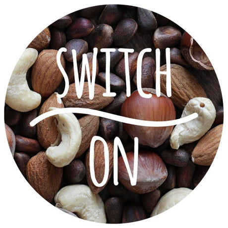Selbstklebende dekorative Aufkleber Switch on Nüsse 10 Stück