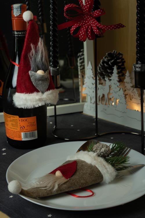 Set 3er Weihnachten Weinflasche Abdeckung - AllBags