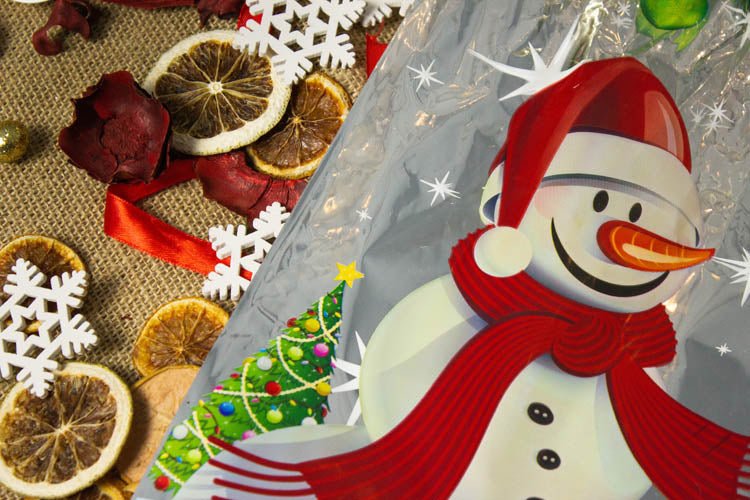 Weihnachten Cellophantüten set 5er Verschiedene Ausführungen - AllBags