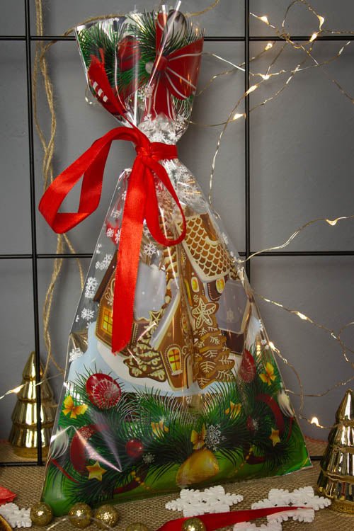 Weihnachten Cellophantüten set 5er Verschiedene Ausführungen - AllBags