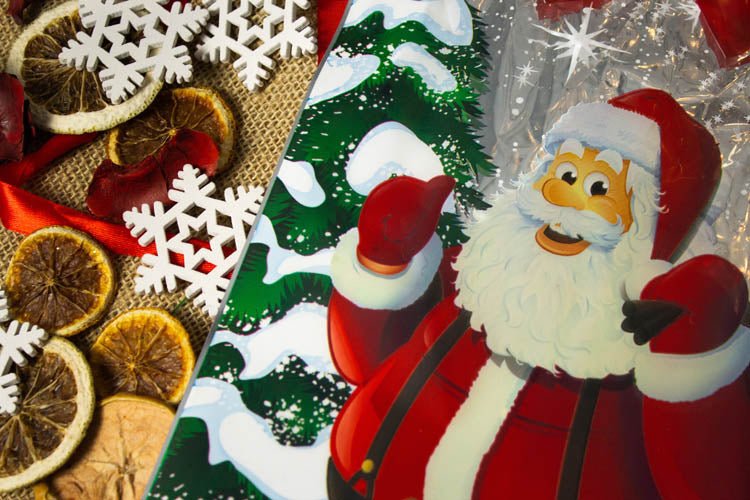 Weihnachten Cellophantüten set 5er Verschiedene Ausführungen - AllBags