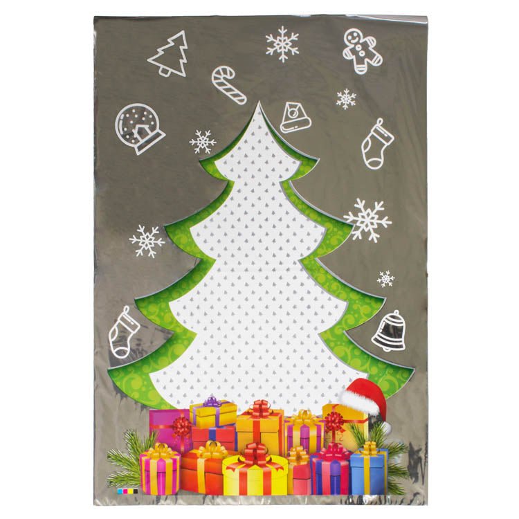 Weihnachten Cellophantüten set 5er Weihnachtsbaum