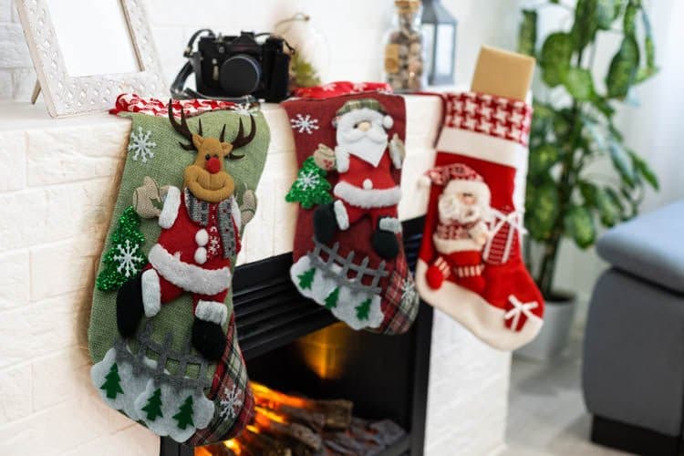 Weihnachtsstrumpf 4er Set 32cm