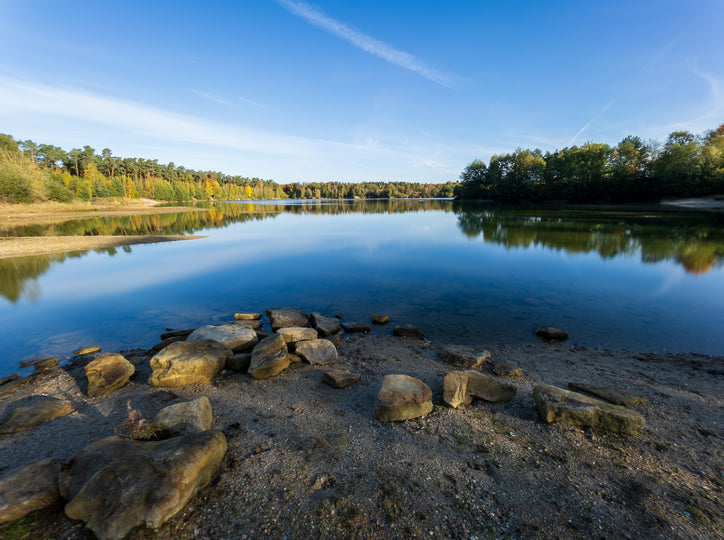 Solina-See - Karte der Strände auf Solina
