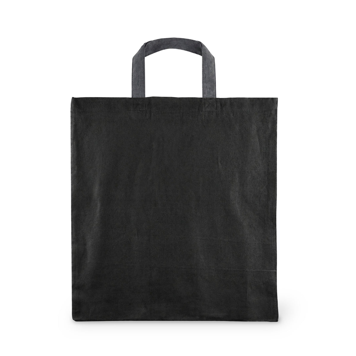 Baumwolltasche 38 x 42 cm, Henkel 35 cm, 220 g/m², schwarz