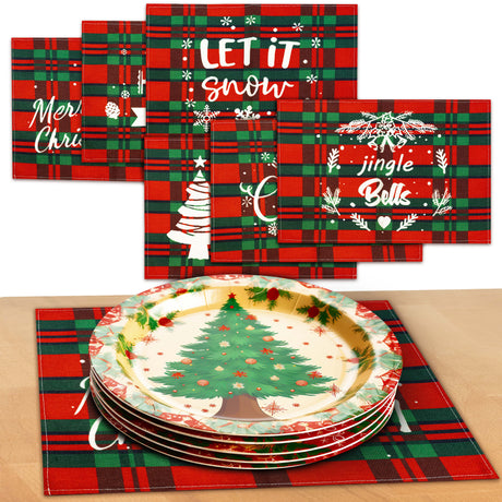 Weihnachtstischsets – 6er-Set